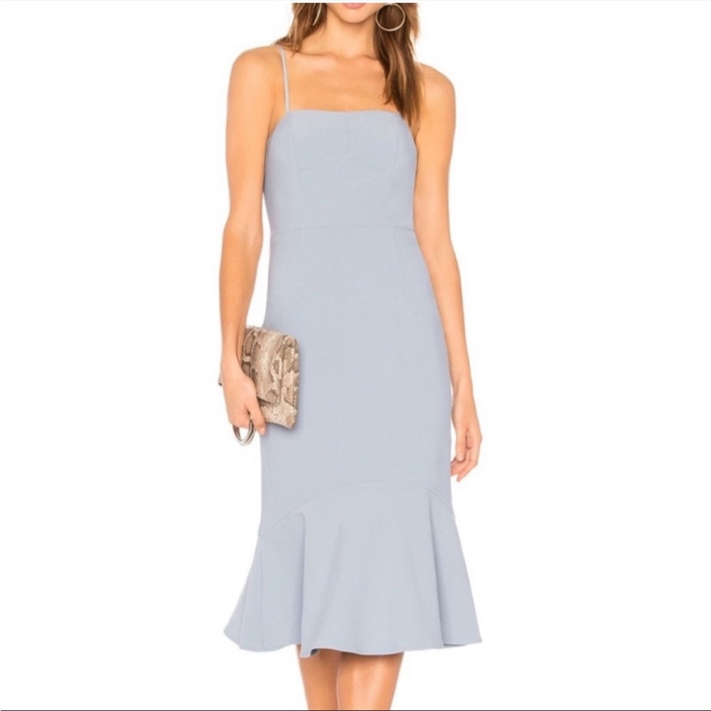 Finders Keepers/Revolve light blue midi dress
